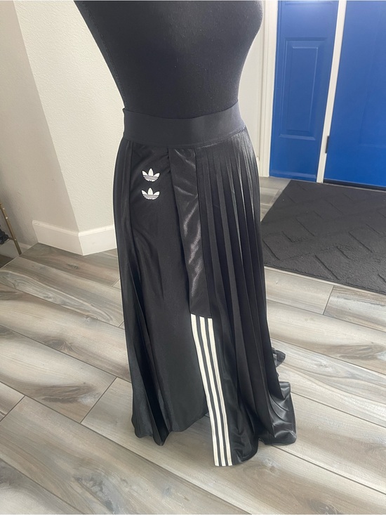 adidas Dresses & Skirts - NWT adidas x Willy Chavarria Pleated Maxi Skirt Black Size Large Rare Collab